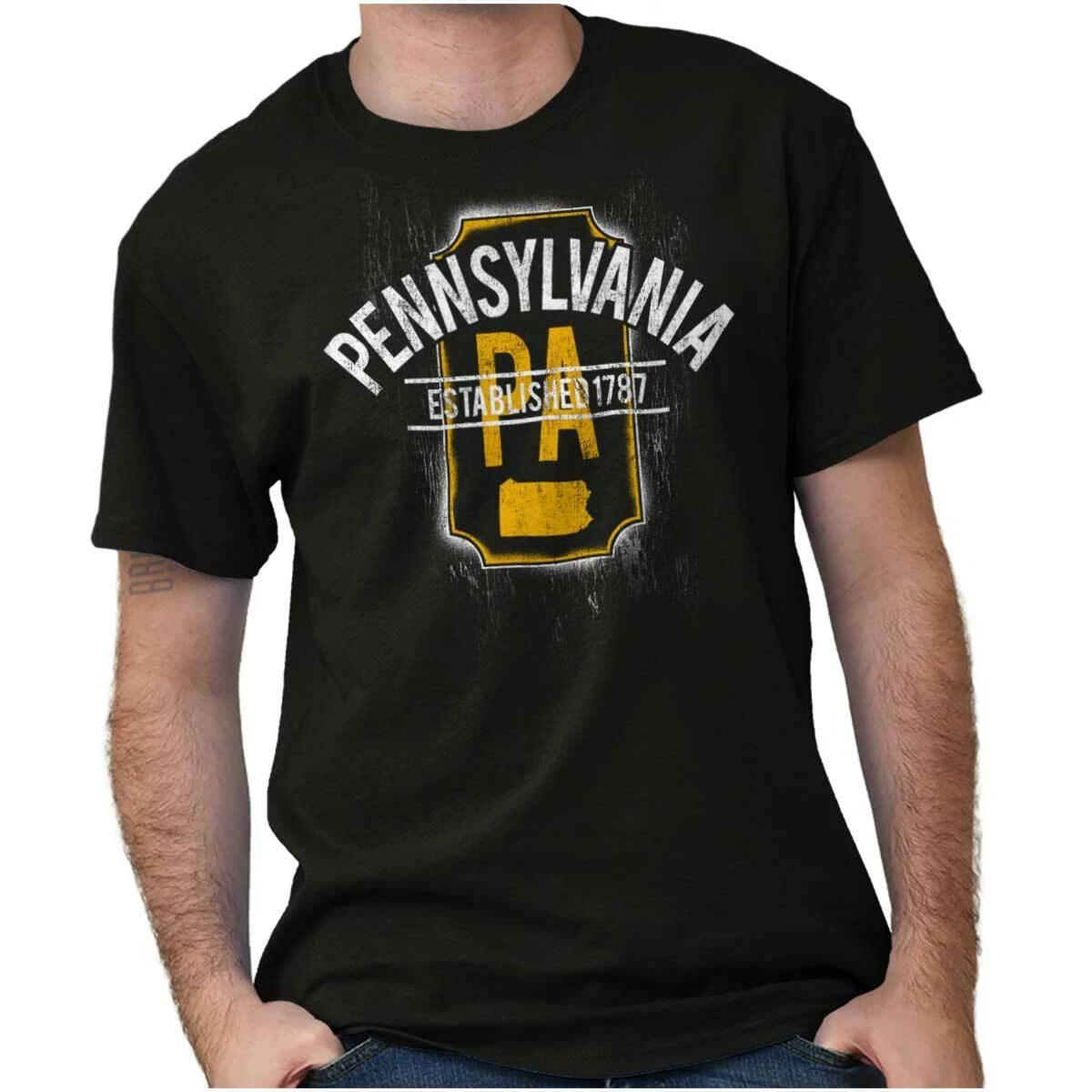 Vintage Pennsylvania Travel Classic Souvenir Womens or Mens Crewneck T Shirt Tee XS