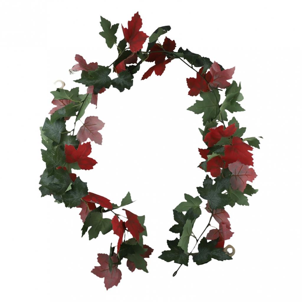 Artificial Maple Leaves Fall Leaf Garland Hanging Vines Autumn Wreaths