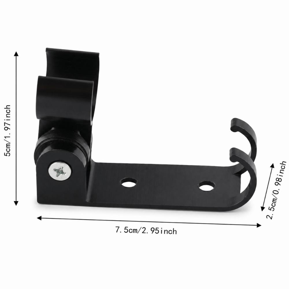 2 Pack Wall Mounted Shower Head Bracket Adjustable Angle Shower Bracket Sturdy Shower Holder Shower