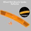 1 Set Bike Spoke Reflector Double Reflective High Brightness Snap Fastening 170 Degrees