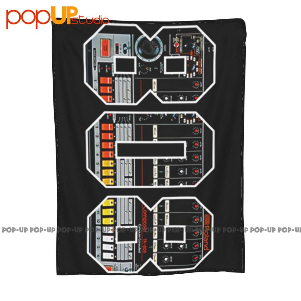 Tr808 hudební sampler DJ Pioneer CDJ 2000 NXS DJM Akai 808 TB303 Ultra měkká přikrývka prošívaná zimní potah na pohovku Potahy na postel