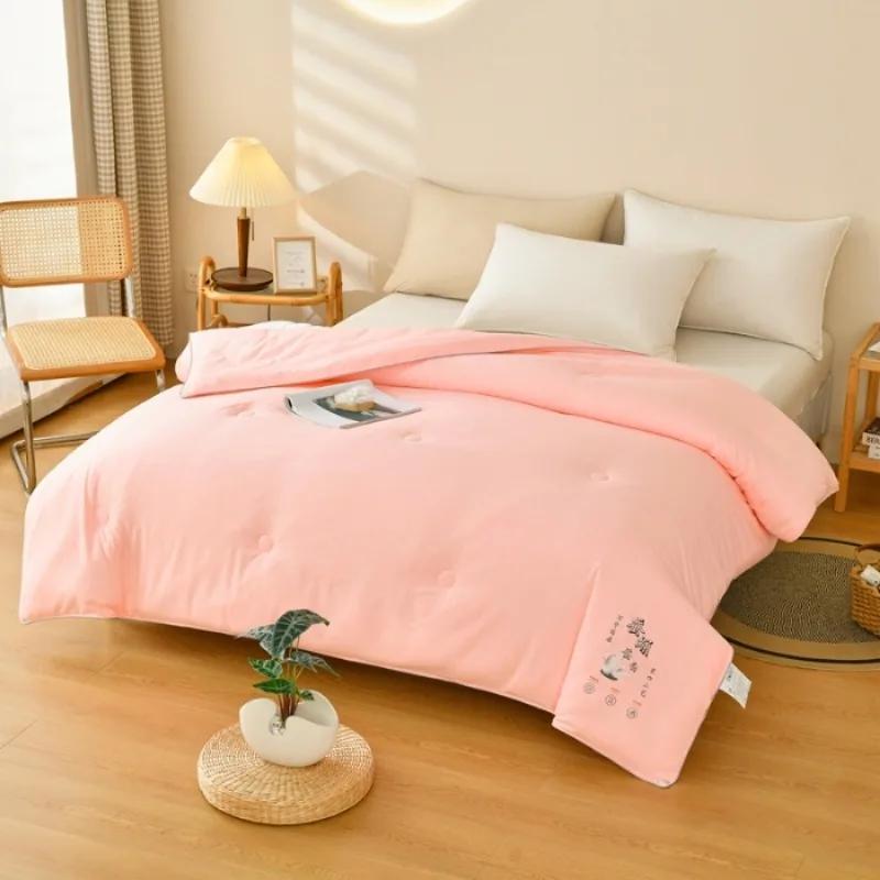 New Embossed Silk Quilt Soft and Comfortable Air Conditioner Cool Breathable Summer Quilt Silk Pupa Protein Quilt