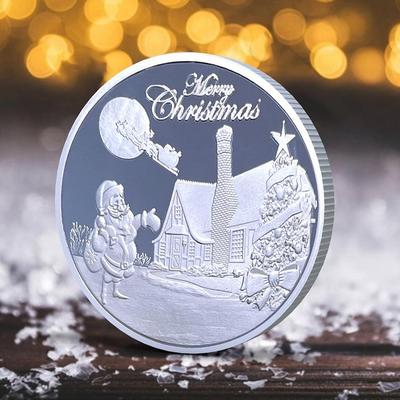 Christmas Badge, Gift, Children's Toy, Metal Coin, 2018 Year, Commemorative Coin, Small Gift, Commemorative Medal