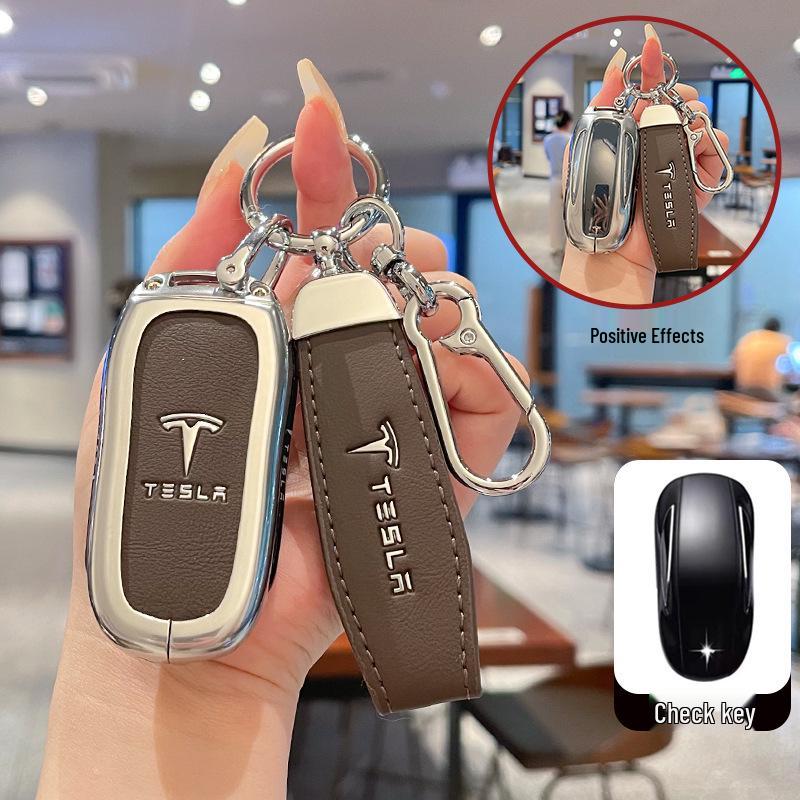 Tesla Model 3/Y/X Key Case Protective Shell with Full Coverage Buckle