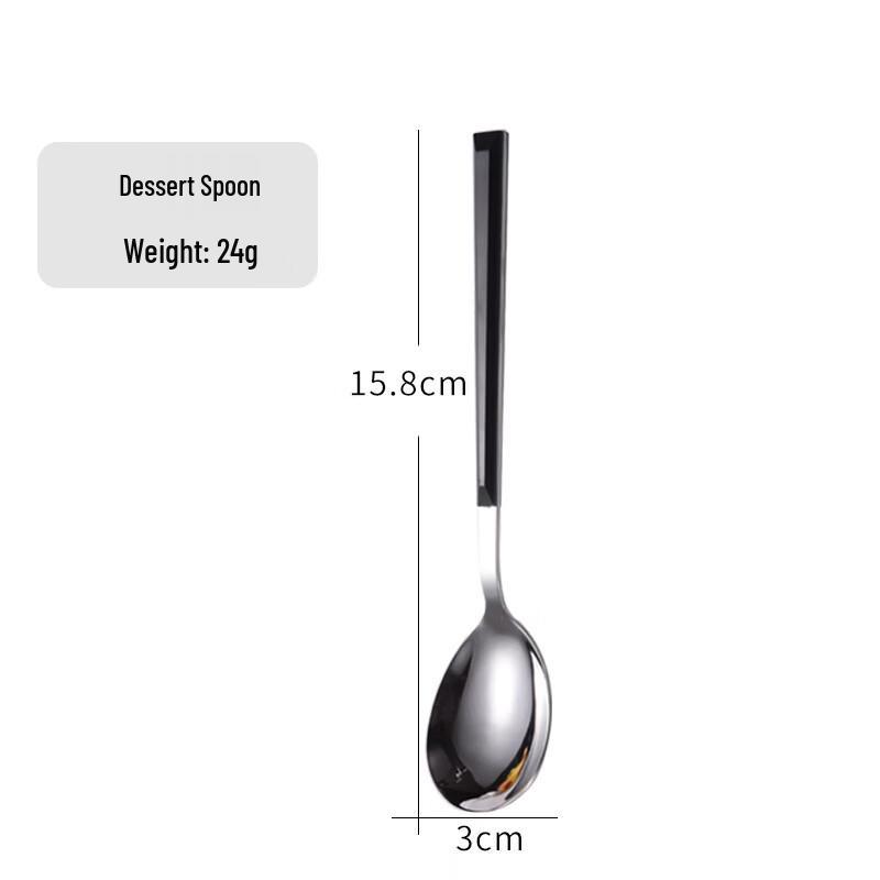 

Cmaos Imitation Black Wood Handle Teaspoons Set