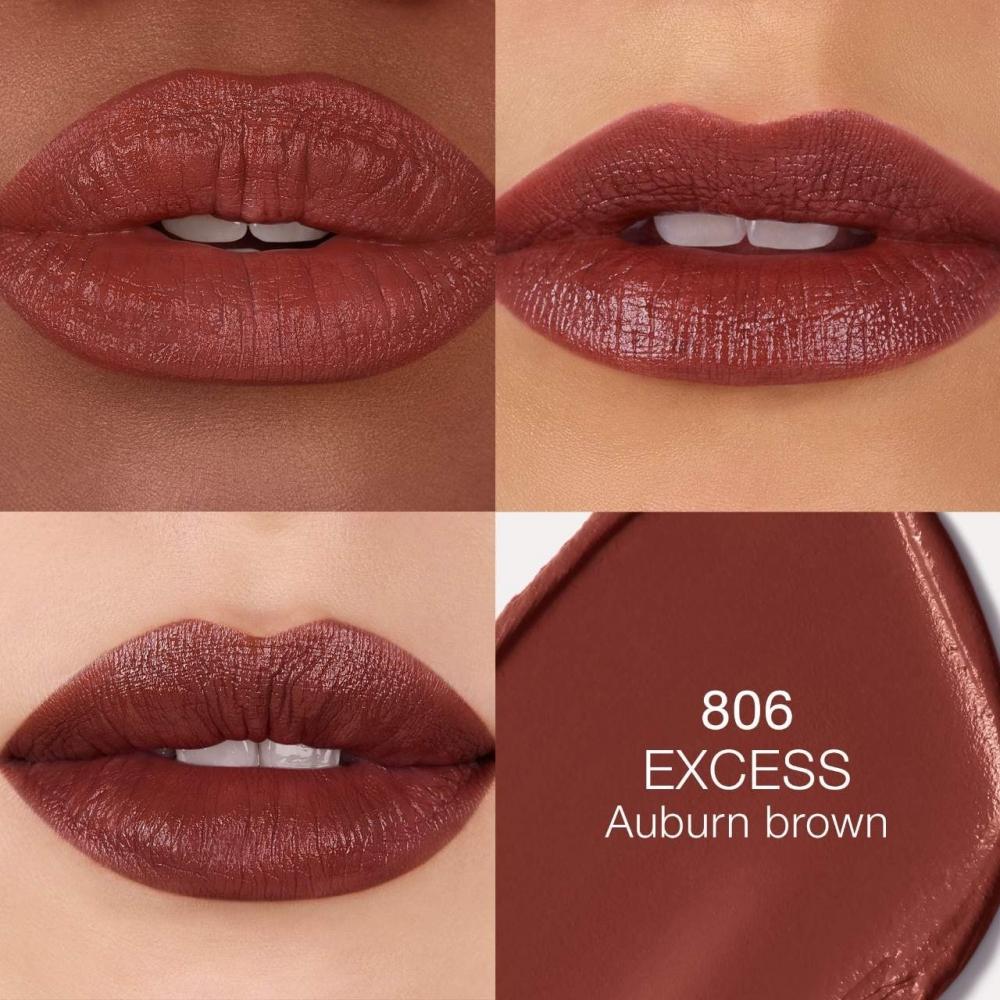 Nars Explicit Refillable Satin Lipstick 0.13 Oz   3.8 G Excess   806 Auburn Brown