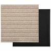 Carpet Tiles 20 pcs Striped Beige 50 x 50 cm 100percent  Polypropylene