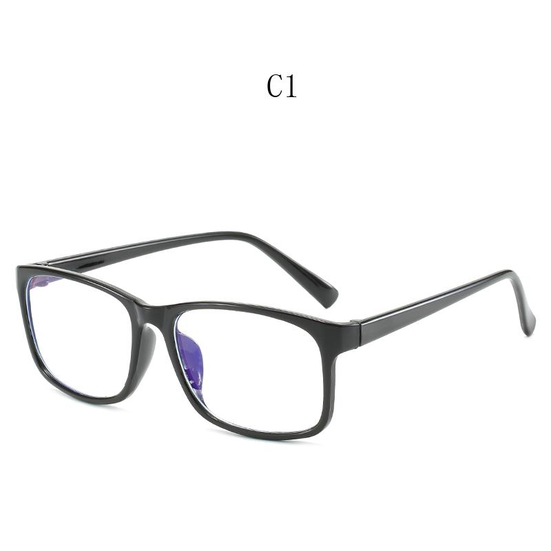 Clear Anti Radiation Filter Glasses Women Men Simple Square Eyewear Business Commute Female Male Blue Light Blocking Glasses