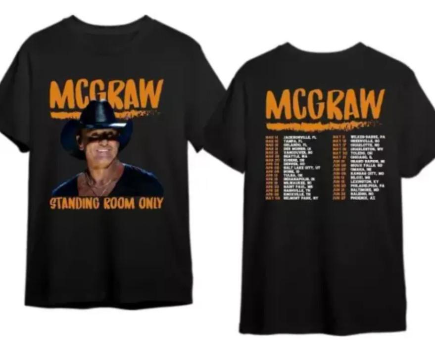 Tim McGraw 2026 Tour Standing Room Only T Shirt shirt XXL