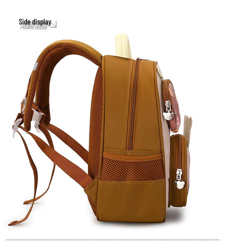 Kids' Cartoon Schoolbag: Lightweight, Double Shoulder Backpack with Spine Protection for 3-6 Year Olds