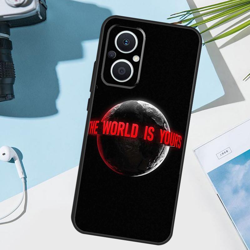 Scarface The World Is Yours Cover For OPPO Reno 7 8 Lite 10 12 13 14 Pro 11 F 12F 13F 14F OPPO Find X8 X5 X6 X9 Pro Case