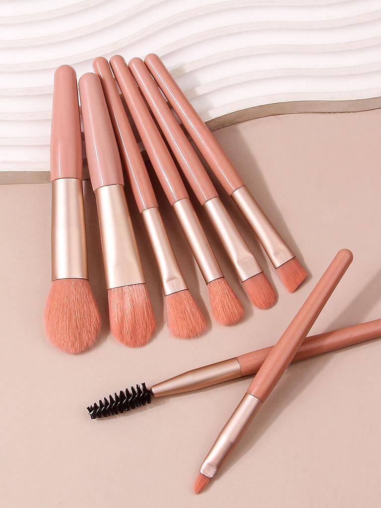 Das 7-teilige Anfänger-Make-up-Pinselset enthält Foundation-Pinsel, Rouge-Pinsel, Lidschatten-Pinsel, Mascara-Pinsel und Lippen-Pinsel.