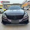 Mercedes-Benz W205 C-Class Carbon Fiber Front Lip Spoiler Chin Diffuser Accessory