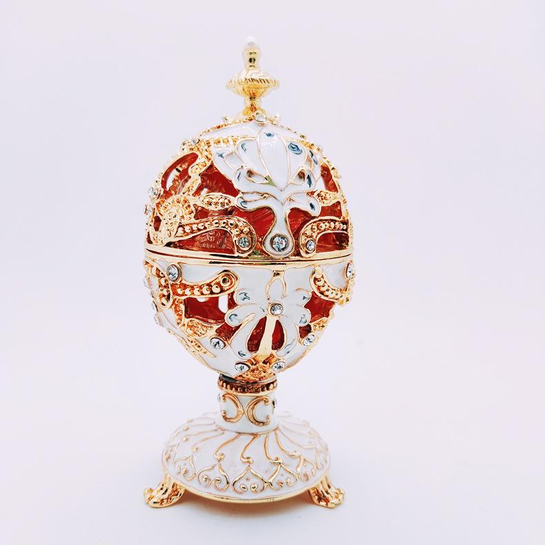 

Подарки из эмалевого сплава, шкатулка для украшений, украшение для дома, лебедь, яйцо белый