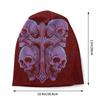 Hip Hop Skulls Cross Iron Tattoo Style Skullies Beanies Women Unisex Winter Warm Slouchy Beanie Hat Knit Bonnet Cap for Ski