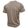 Mens American Style Solid Color Crew Neck Short Sleeve Casual T Shirt