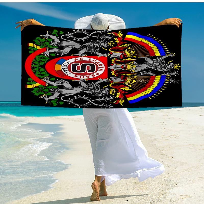 AC Sparta Praha Fashion Beach Towel: Ideal for Summer Adventures, Soft, absorbent and quick drying, suitable for swimming and bathing