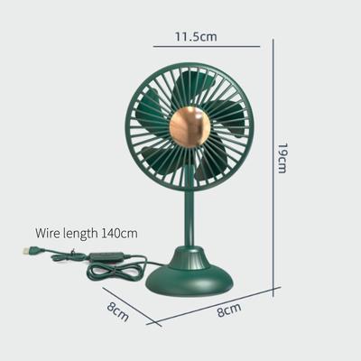Tragbarer Mini-Autoventilator, leistungsstarker, leiser Ventilator, 3 Geschwindigkeitseinstellungen, 360-Grad-Drehung, Auto-Tischventilator für Auto,