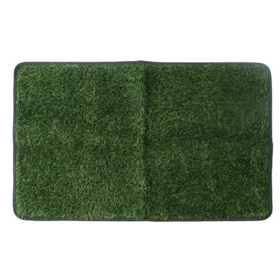 Dog Toilet Tray Waterproof Reusable Easy Cleaning Portable Dog Litter Tray with Artificial Grass