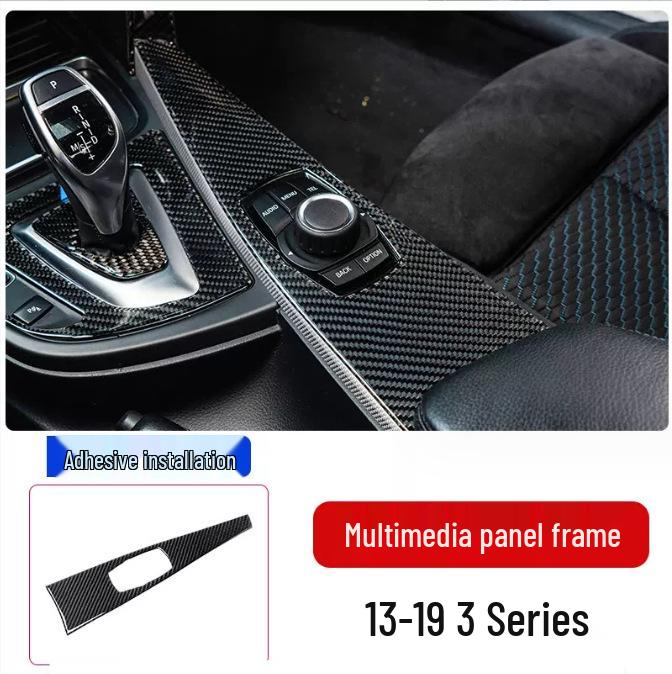 BMW řady 3 & 4 F30, 316i, 320li GT Karbonový interiérový kryt konzoly
