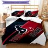 Houston Texans Fan Gear Custom Name Text Print 1Pc Bedding Set Duvet Cover With Two Pillowcases Soft Bed Linen For Household Bedroom