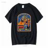 Steve Rhodes Spider Walk T Shirt Vintage Washed Graphic Slightly Stretched Stylish Versatile Homme Streetwear Breathable Casual