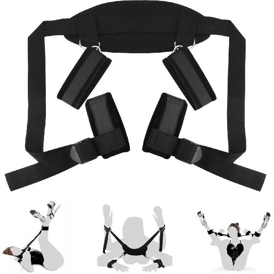 BDSM Bondage Sklavenhalsband Handschellen & Fußfesseln Fesseln Mundknebel Sexspielzeug für Erwachsene für Paare Frau Fetisch Zubehör