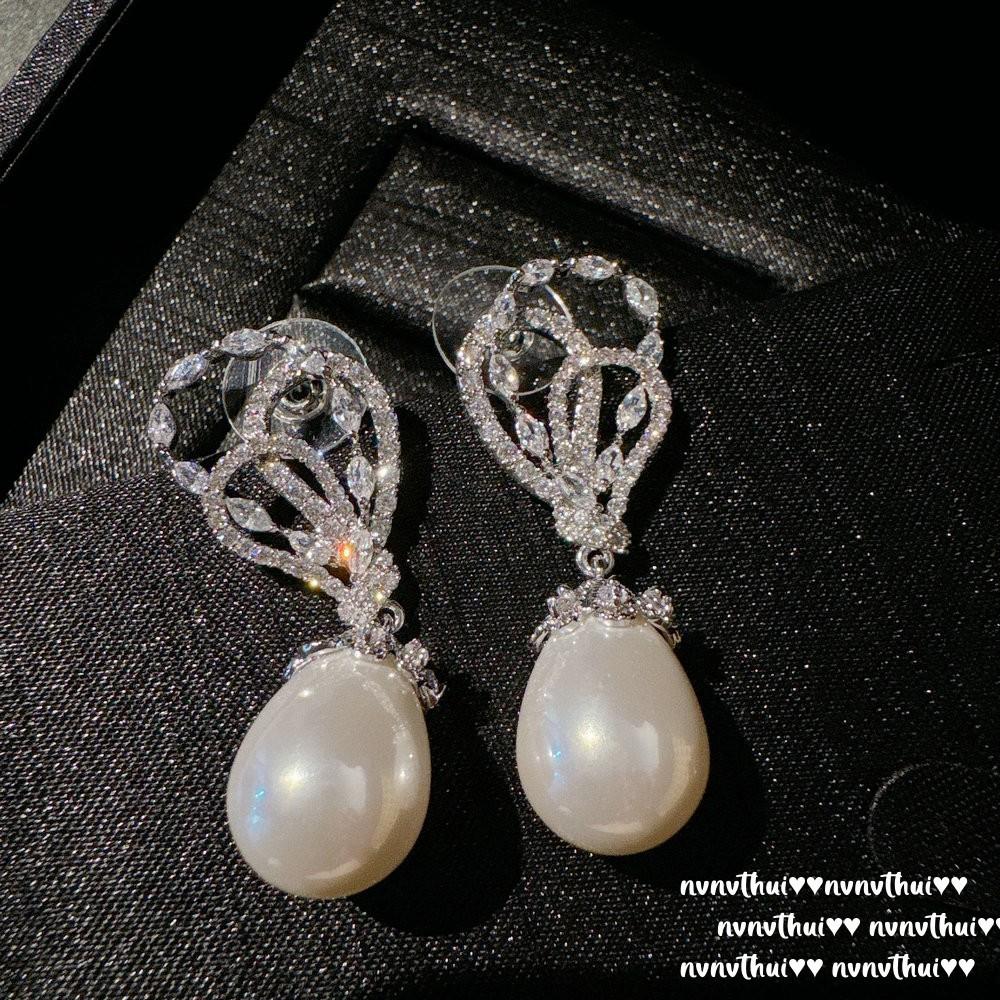 Mermaid Tears, Aobai Water Drop Pearl Butterfly Gem Earrings, Yuji Colorful, Fritillary Bow Ring Set