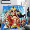 1pz Una Pezzo Monkey D Luffy Coperta in Flanella Fantasia Adatta a Tutte le Stagioni per Arredamento Casa Calore e Comfort Regali Regalo Festivo