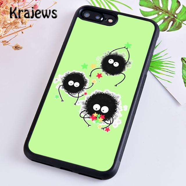

Чехол для телефона Krajews Soot Sprites Spirited Away для iPhone 14 5 SE 6s 7 8 plus 11 12 13 pro X XR XS max Samsung S21 S22ultra iPhone 6plus