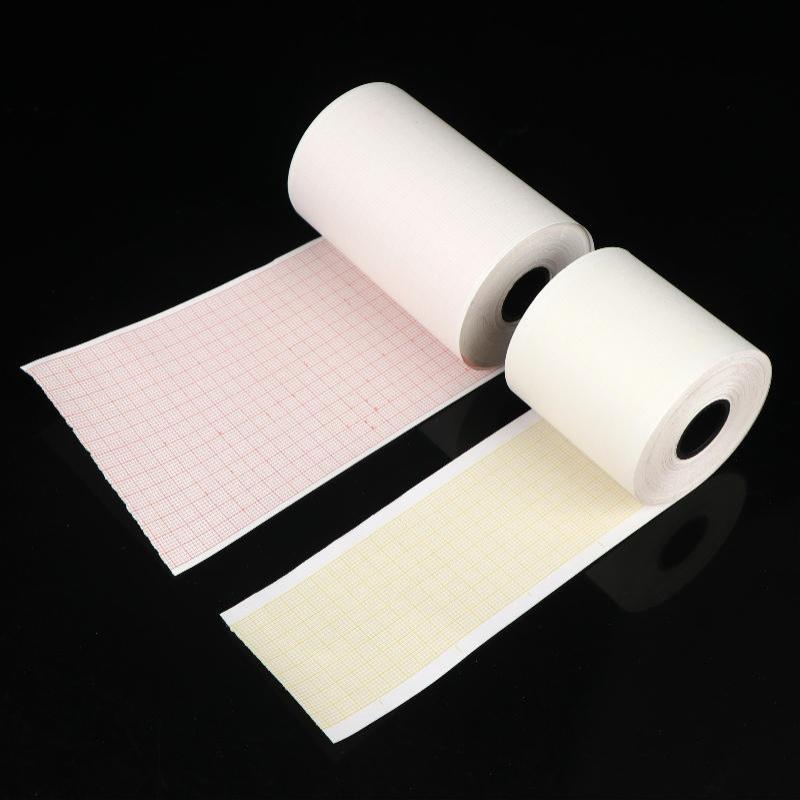 Electrocardiograph Printer Paper Thermal Ecg Paper Clear Accurate Grid High Sensitivity For Hospital Medical Use 50/63/80/110Mm