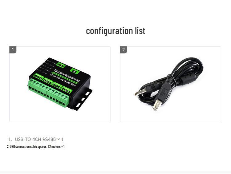 Industrial USB to 4-Port RS485 Converter with Multi-System Compatibility & Electrostatic Protection
