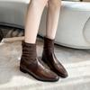 Fashion New Pointed-Toe Sexy Square Heel Casual Work Boots Winter Large Size Comfortable Non-Slip Elegant Horse Boots For Women
