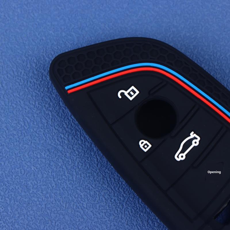 Simple Silicone Remote Car Key Cover Keychain Key Case Car Key Holder Shell For X1 X3 X4 X5 X6 Series Car Key Protector