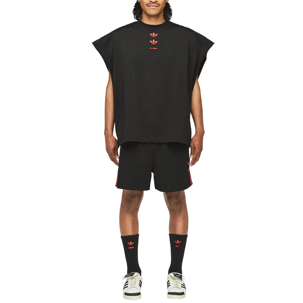 adidas Originals X Willy Chavarria Collaboration Ss25 Gym Striped Comfortable Simple Casual Sports Shorts Unisex Shorts KB7236