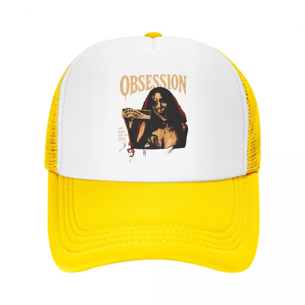 Obsession Movie Horror Funny Baseball Caps Mesh Hats Activities Peaked Adult Caps