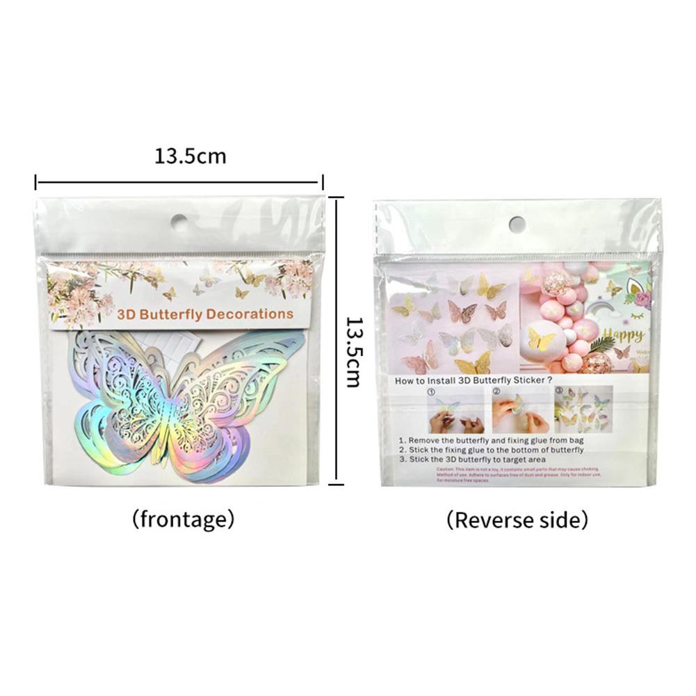 Bedroom Decoration Butterflies Easy To Remove Butterflies Three Dimensional Wall Stickers Doors Specifications
