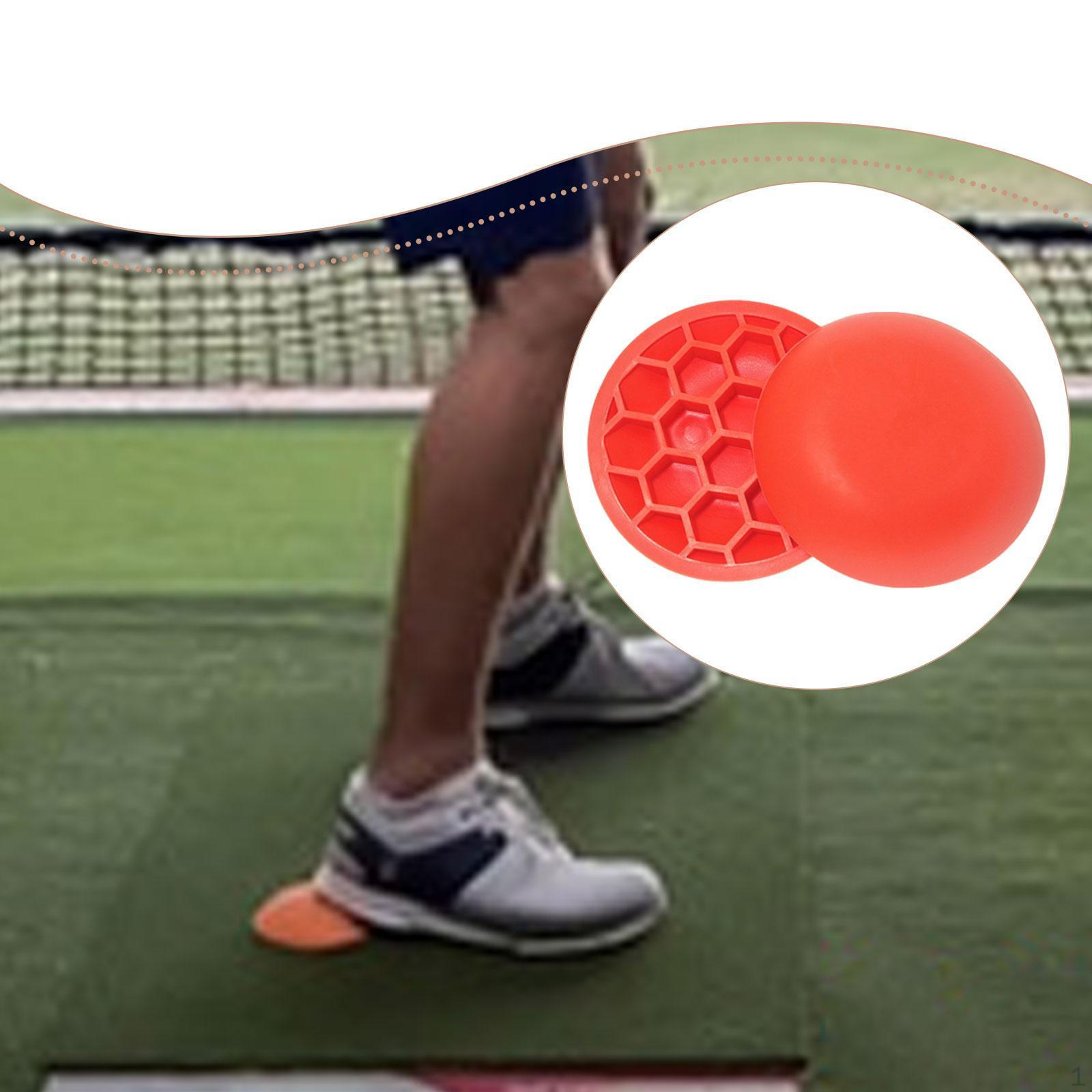 

2 Golf Force Plates, Training Aid, Weight Training, Improve Ground Reaction Force, Stability, Orange Red