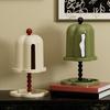 Retro Tissue Box Vintage Tissue Roll Holder Napkin Organizer Stand with Trinket Dish for Home Bedroom Living Room Dining Room Table