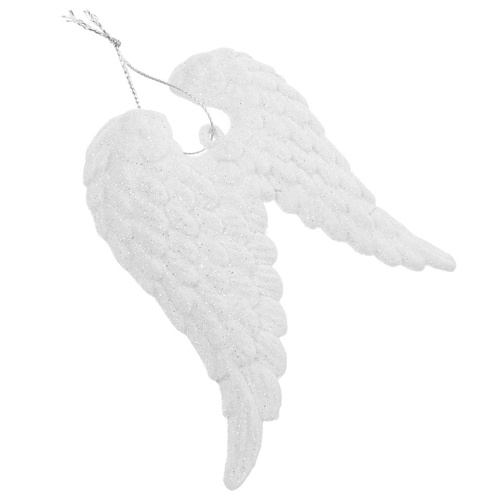 3Pcs Christmas Tree Angel Wings Hanging Pendant Random Color Ornament for Living Room Kids Room Holiday Decoration