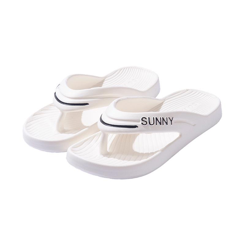 Men's Thick-Soled EVA Indoor Flip-Flops: Non-Slip, Odor-Free, Cool, Bathing Slippers for Summer Use.