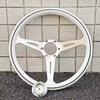 14 Zoll 358mm Klassisches Holzlenkrad Universelles Rennsport-Sportlenkrad 74mm Lochkreis
