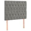 VidaXL Têtes de lit 2 pcs Gris clair 100x7x78-88 cm Velours3116710