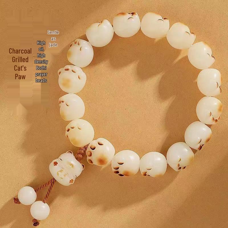 Bodhi Root Cat Paw Bracelet for Sweet Girls