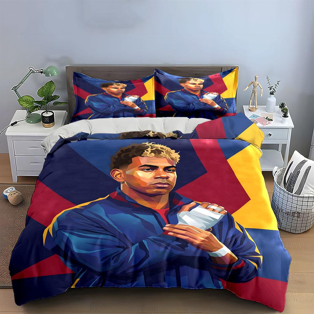Athlete holding a trophy. Bedding sets Duvet cover sets Duvet covers Pillowcases(1 * Duvet Cover 2 * Pillowcases without duvet insert)
