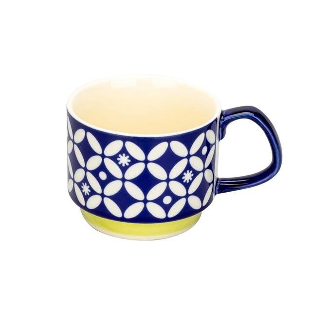 300ml Japoński zestaw kubków do kawy z kwiatami Retro ceramiczny kubek do mleka i owsa, kubek do wody, kubek do trzymania w dłoni, zestaw do napojów na imprezę kuchenną