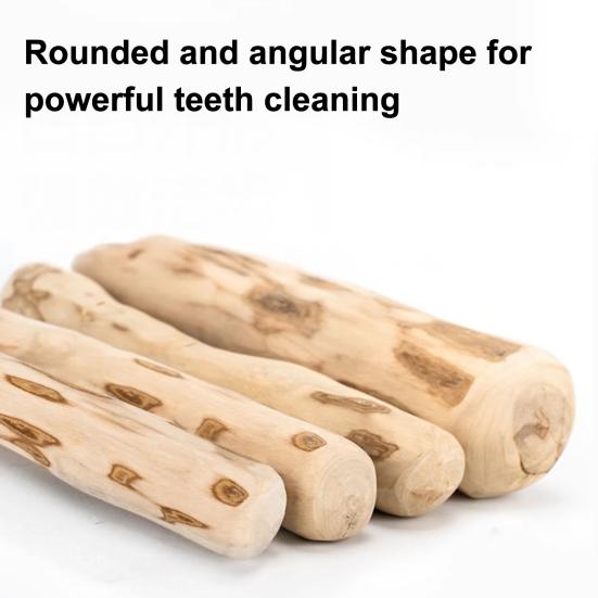 Dog Chew Sticks Natural Coffee Wood Bite-Resistant Teething Toy for Puppies to Large Dogs for Teeth Cleaning Fresh Breath Anxiety Relief