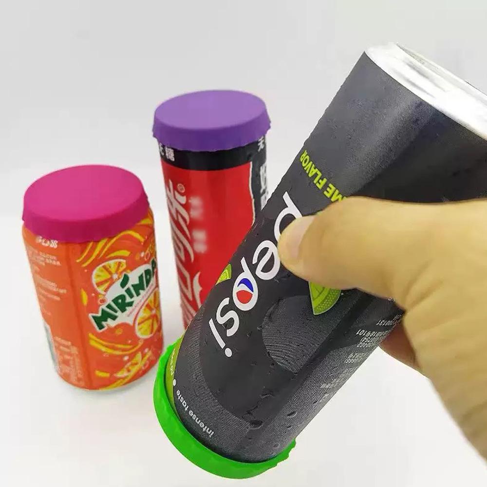 Silicone Soda Can Lid Reusable Can Stopper for Soda Beer Drinks Juice Coke Beverage Fits Standard Cans Protecto Coke Can