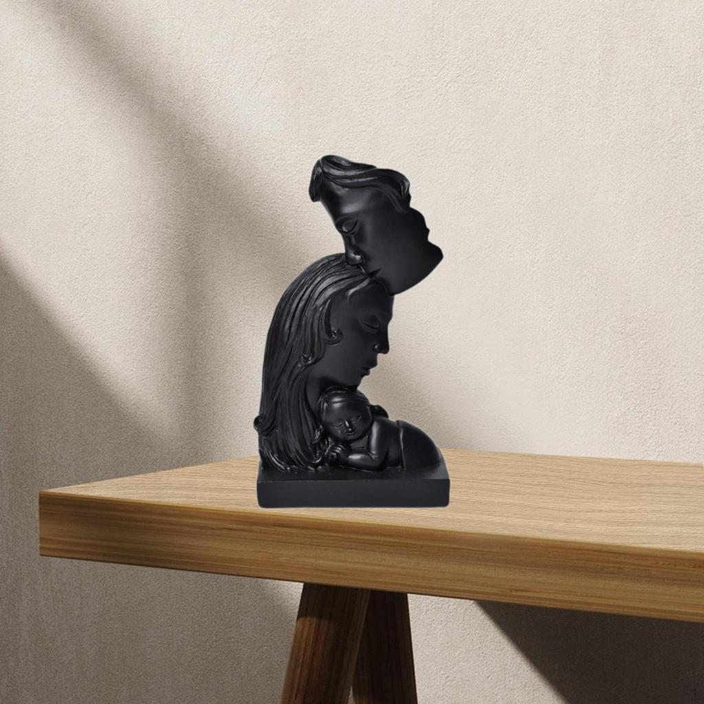 Abstract Art Family Sculpture Figurine Versatile Romantic Gift Modern Kissing Statue Ornament for