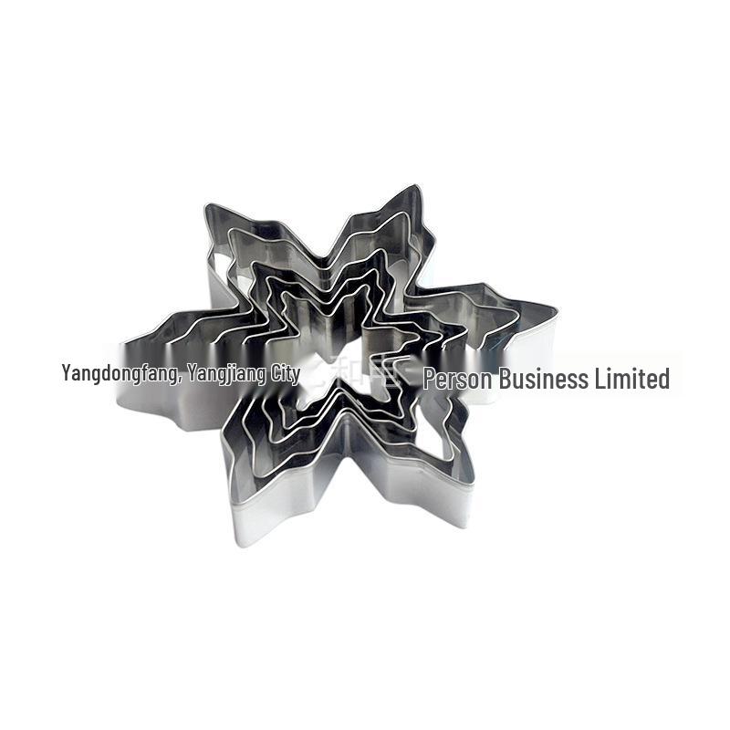 Stainless Steel Christmas Cookie Cutters: Snowflake, Tree, and Gingerbread Man